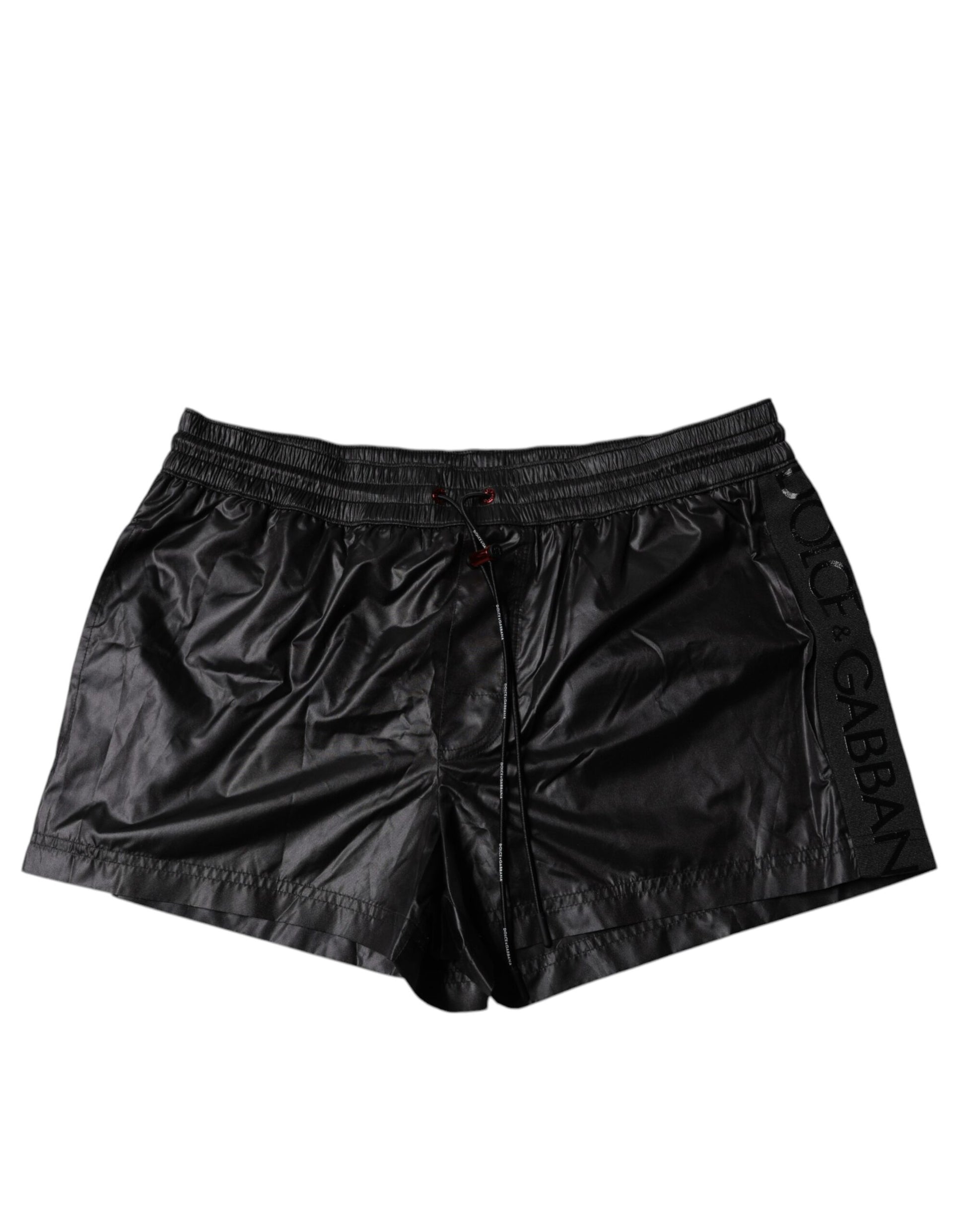 Schwarze Polyester-Strandshorts