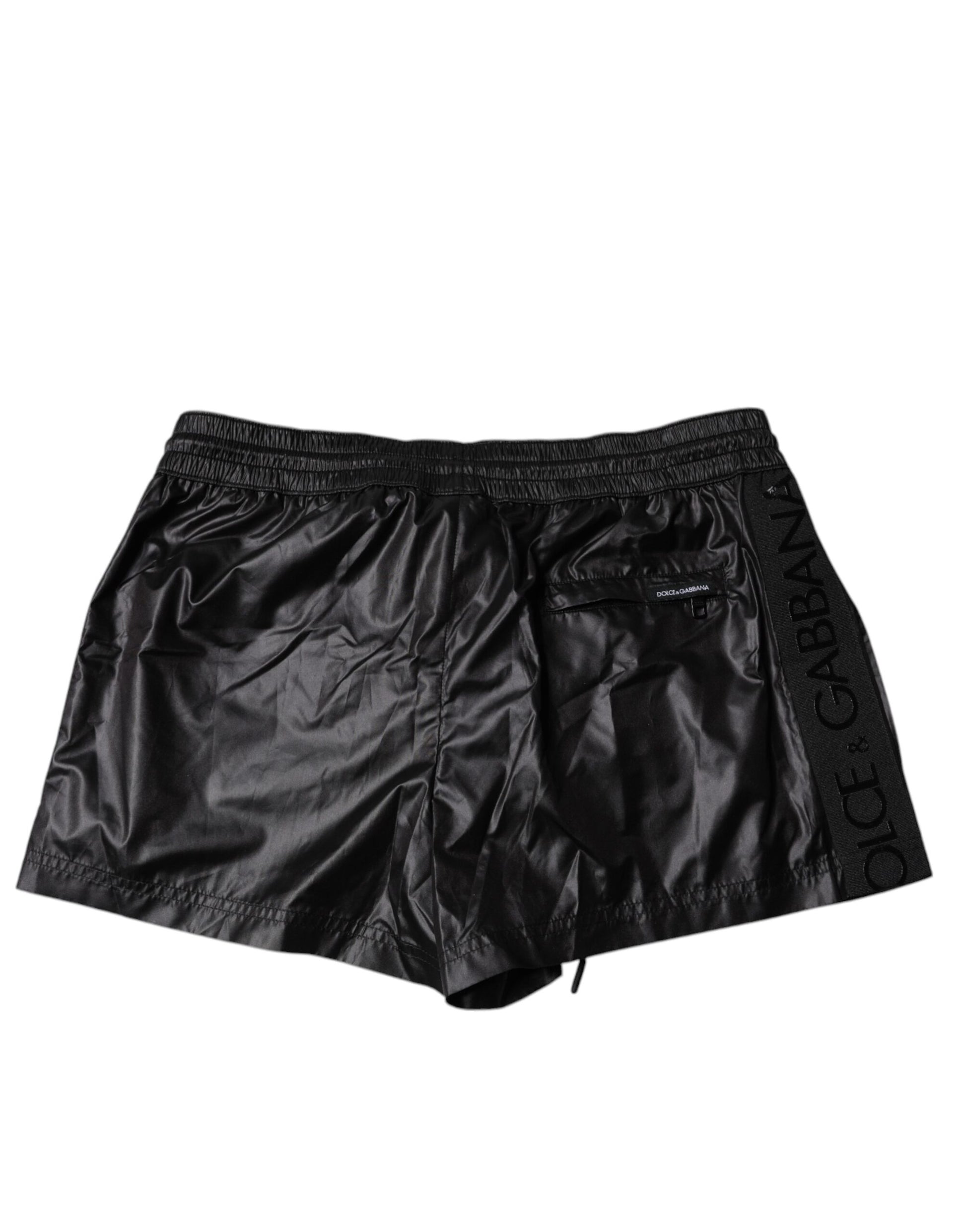 Schwarze Polyester-Strandshorts