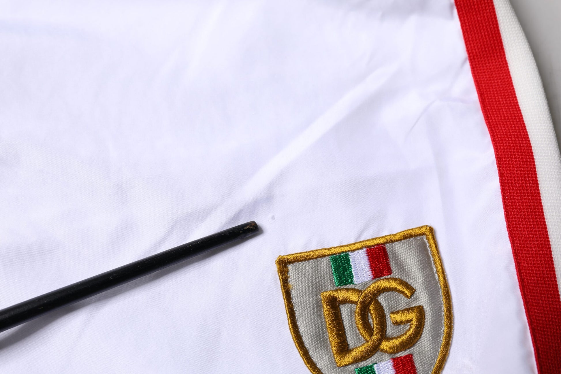 Weiße Streifen Beachwear Shorts 2Pc Bademode