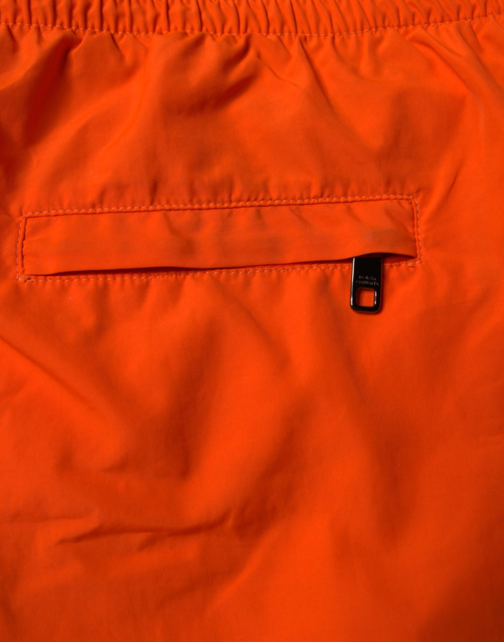 Orange Polyester Beachwear Shorts 2Pc Bademode