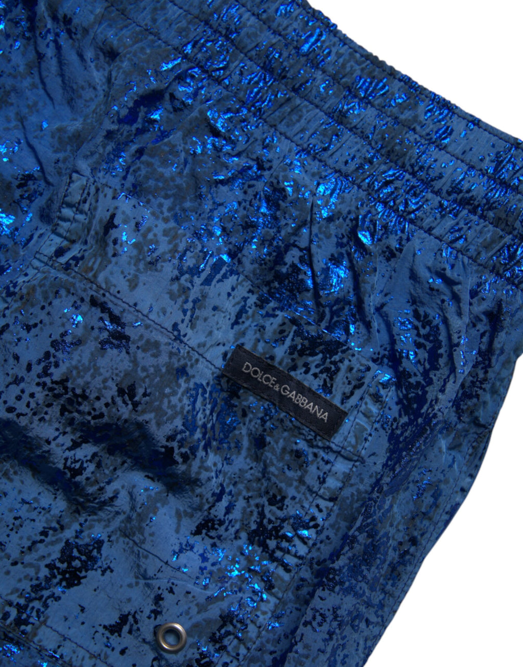 Blaue Nylon-Badeshorts, 2-teilige Bademode
