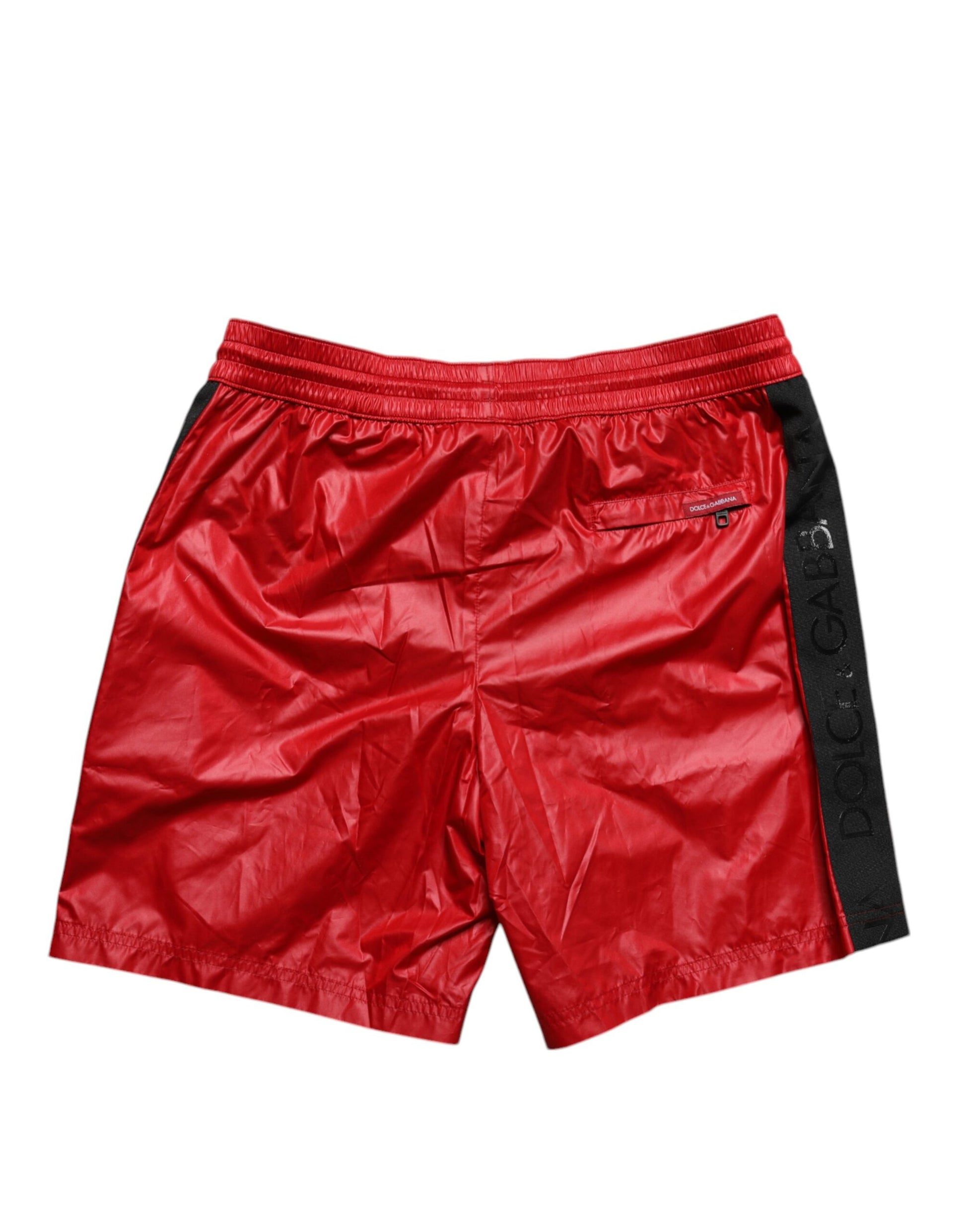 Rote Polyester Beachwear Shorts 2Pc Bademode