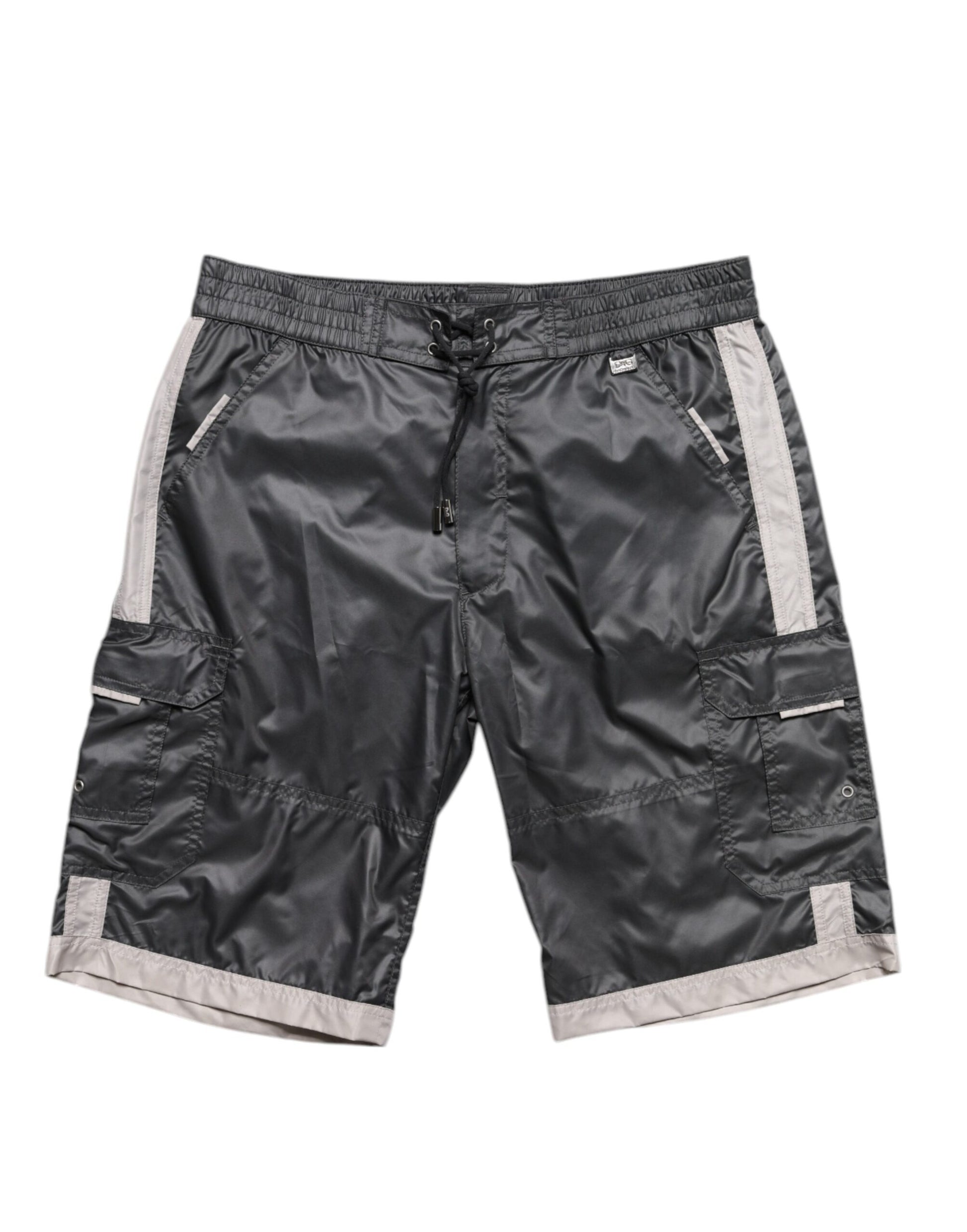 Graue Polyester Beachwear Badeshorts Bademode