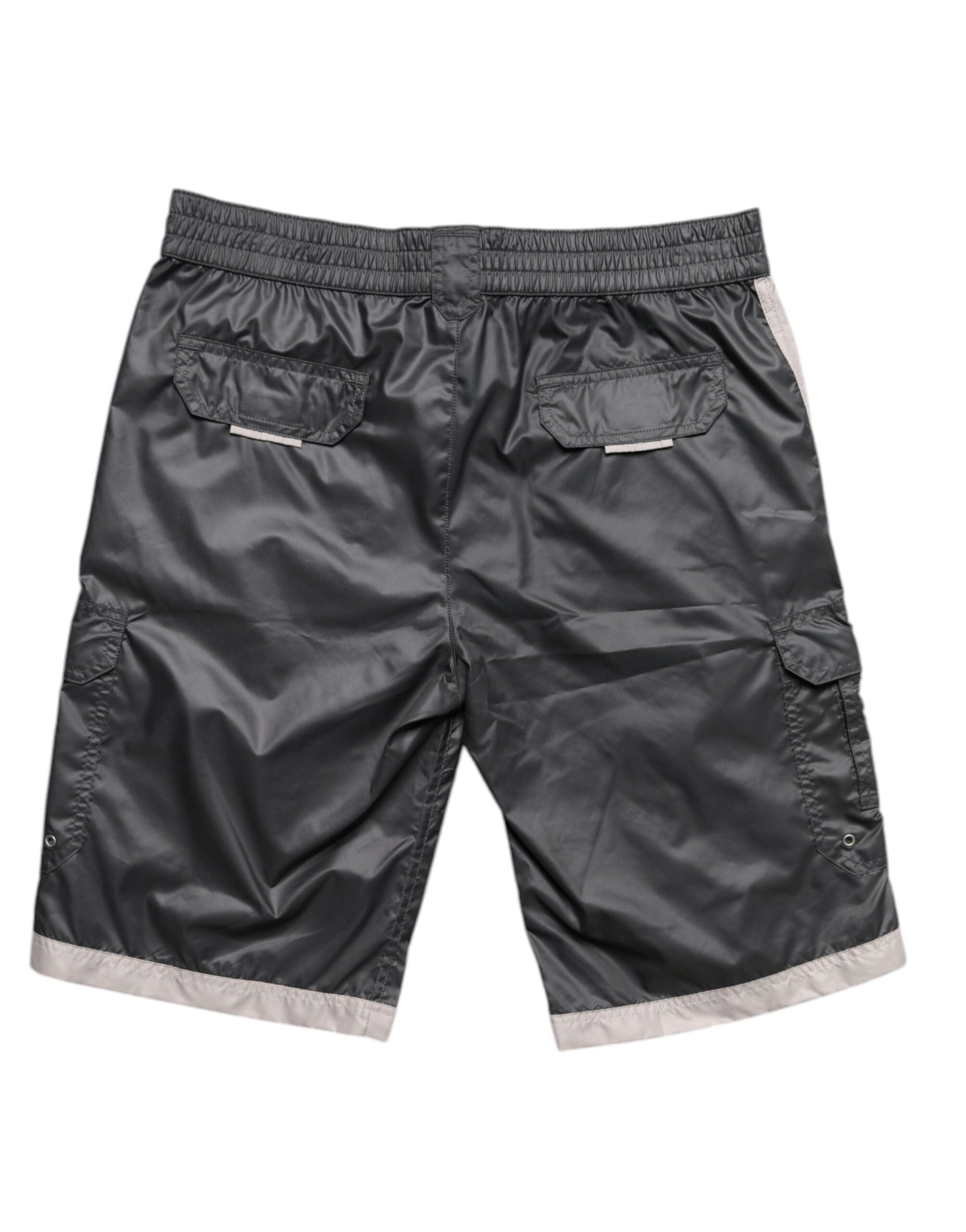 Graue Polyester Beachwear Badeshorts Bademode