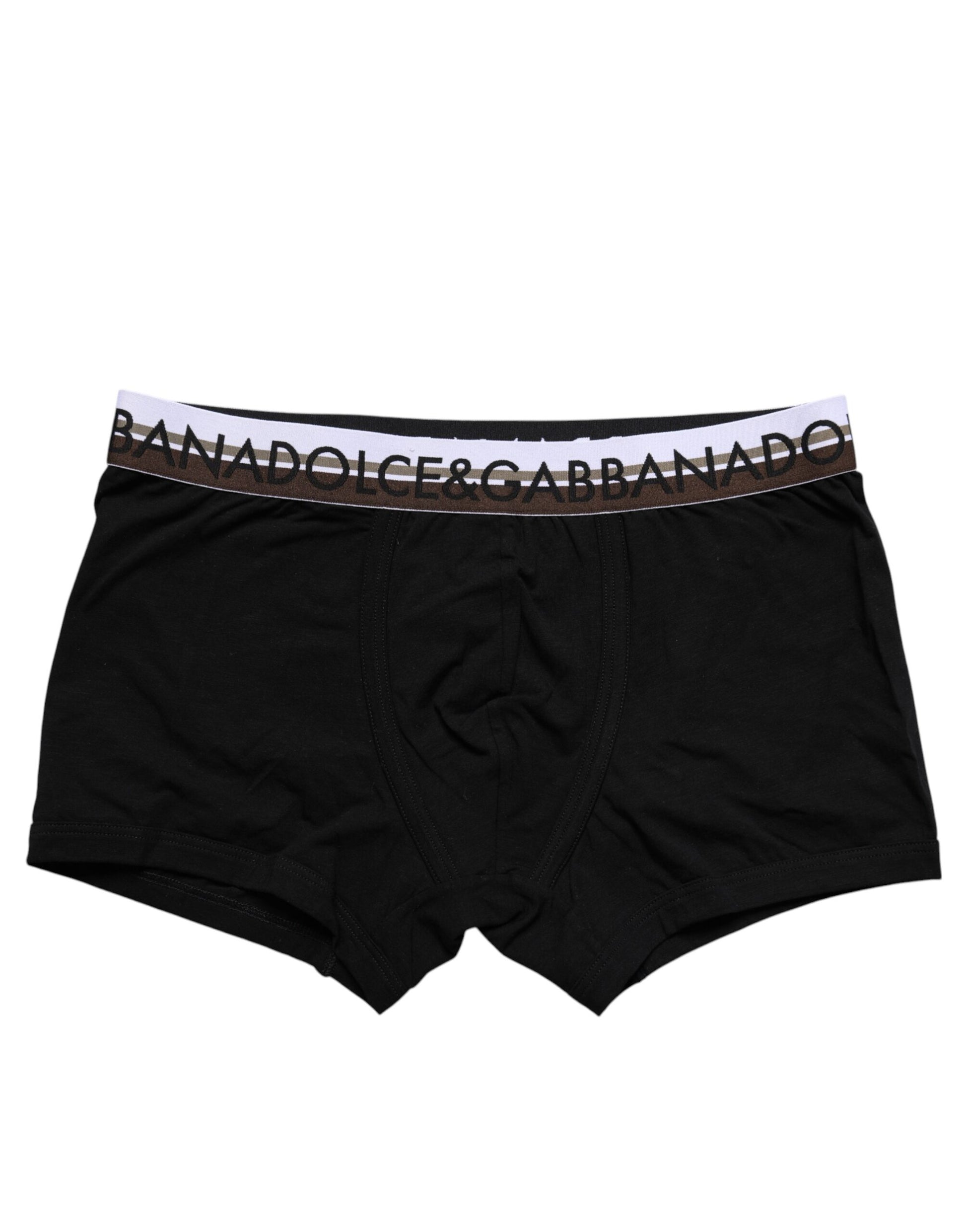 Schwarze Boxershorts aus Baumwollstretch in normaler Passform