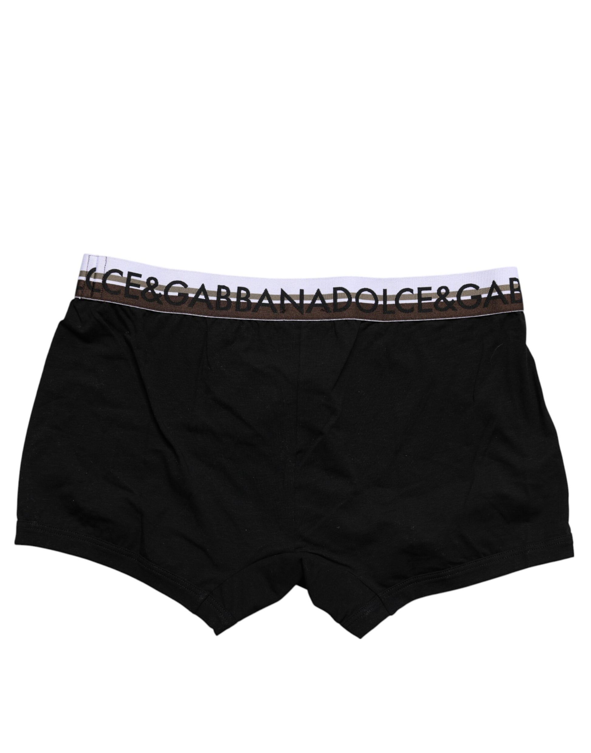 Schwarze Boxershorts aus Baumwollstretch in normaler Passform