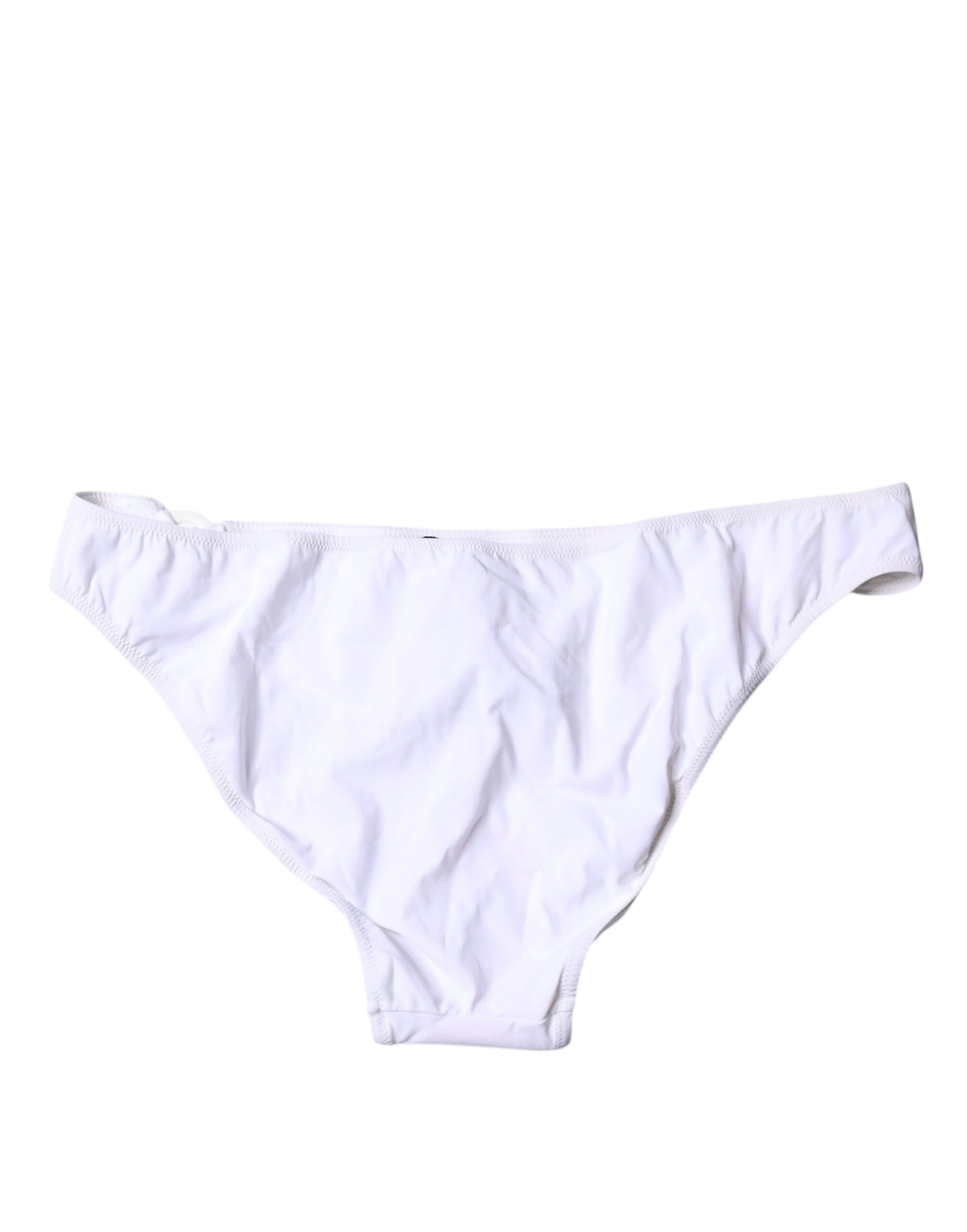 Weißes Nylon-Bikinioberteil für den Strand