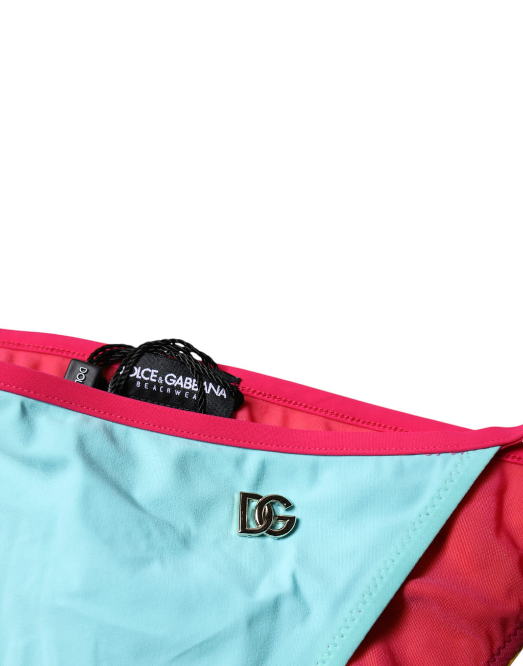 Mehrfarbiger Badeanzug mit Logo und Bikinihose