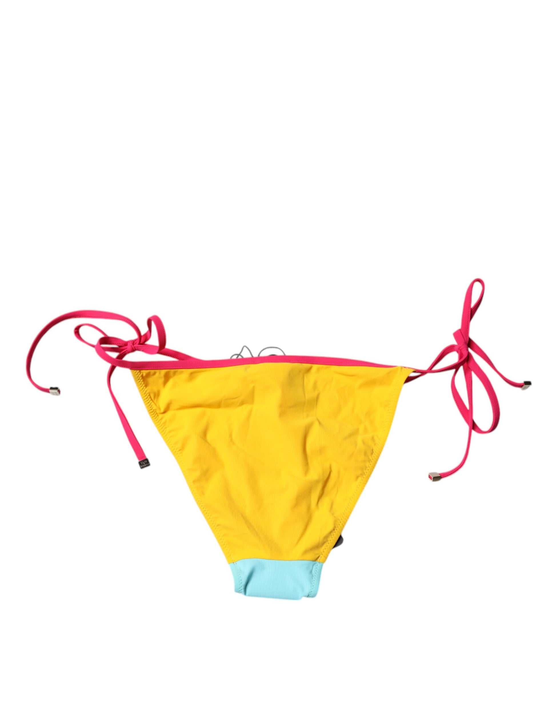 Mehrfarbiger Badeanzug mit Logo und Bikinihose