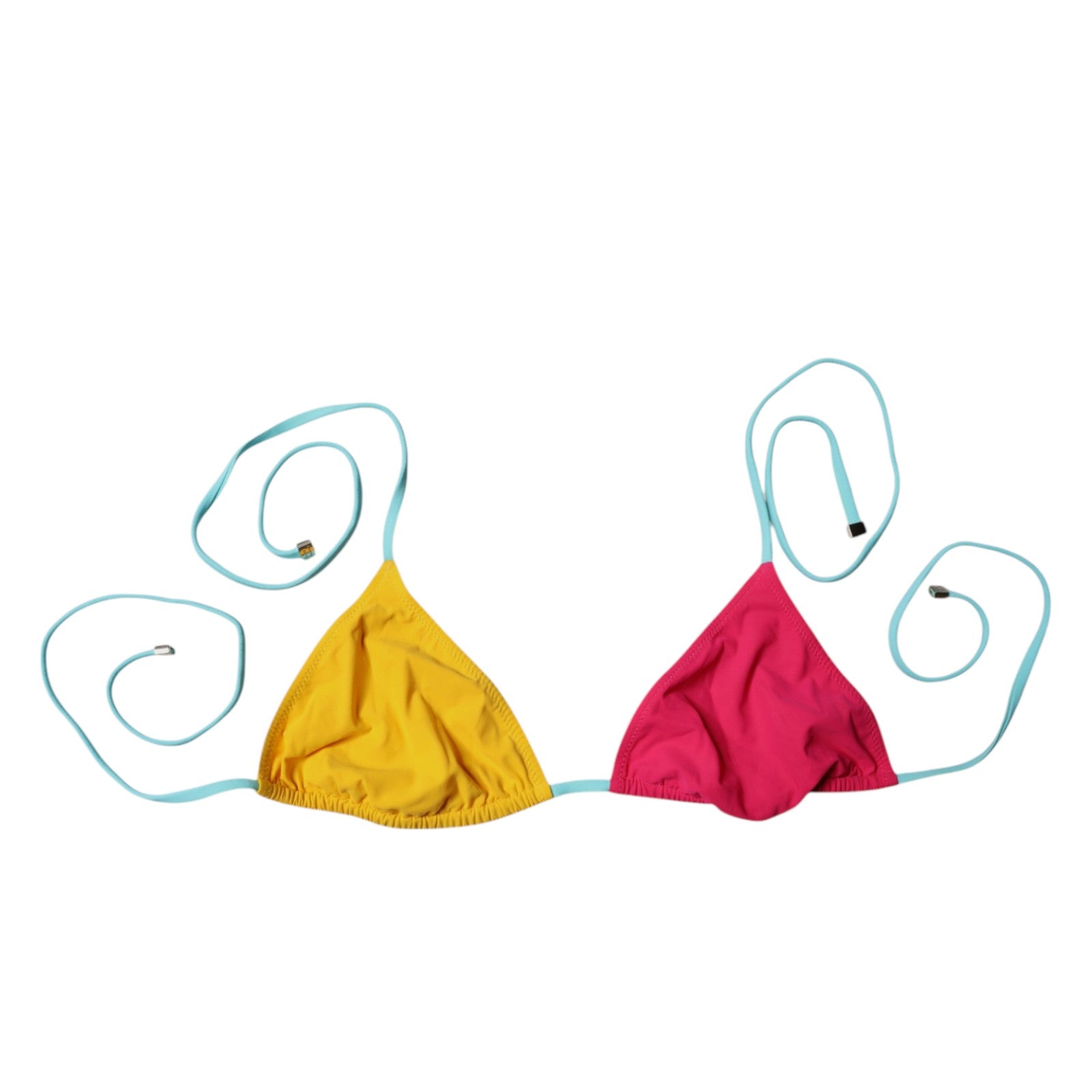Mehrfarbiges Neckholder-Bikinioberteil für den Strand