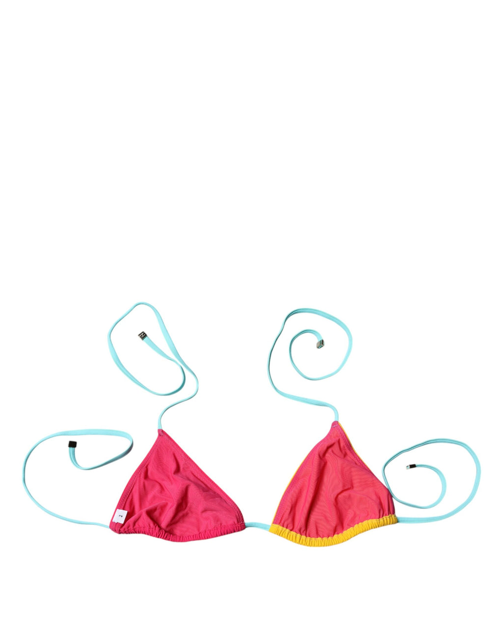 Mehrfarbiges Neckholder-Bikinioberteil für den Strand