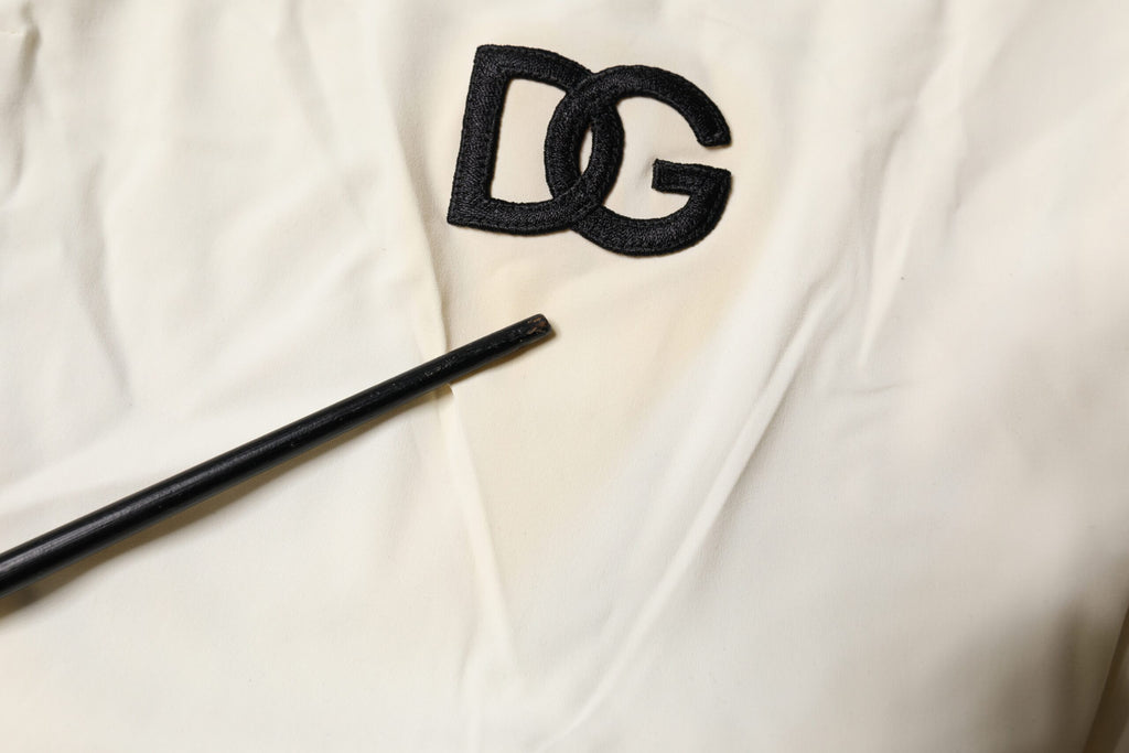 Weiß Schwarz Logo Einteiler Bademode