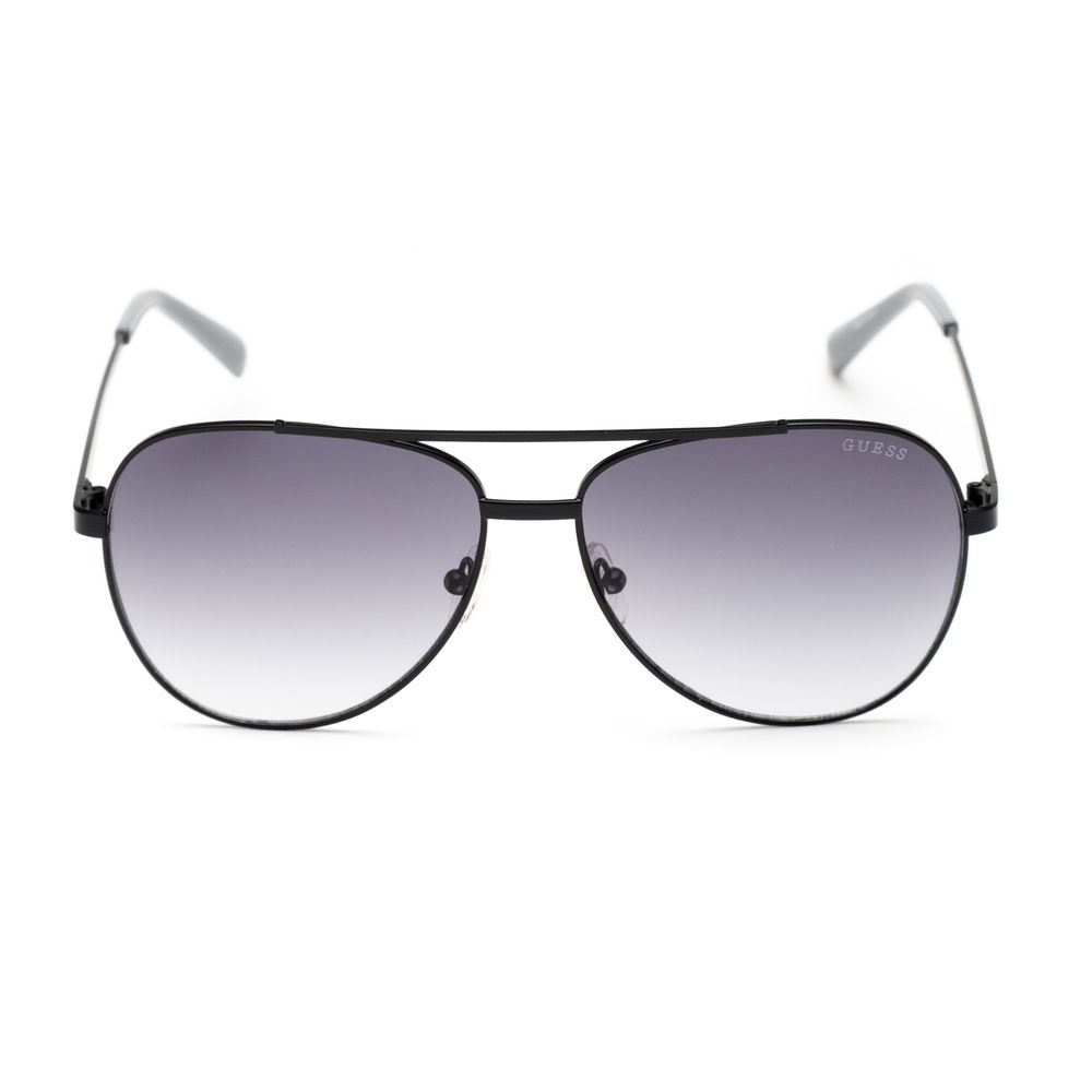 Schwarze Metall-Sonnenbrille