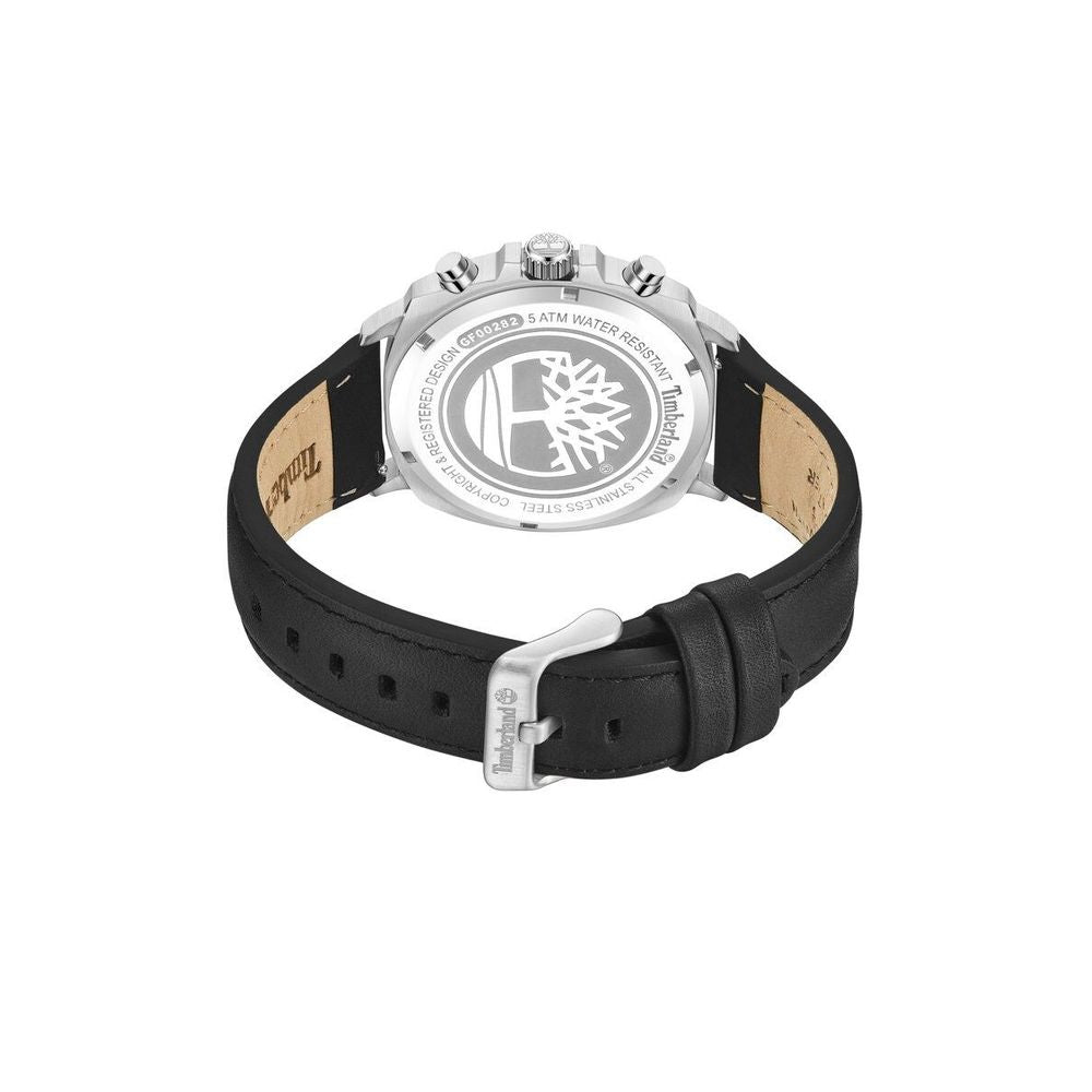 Orangefarbene Lederuhr