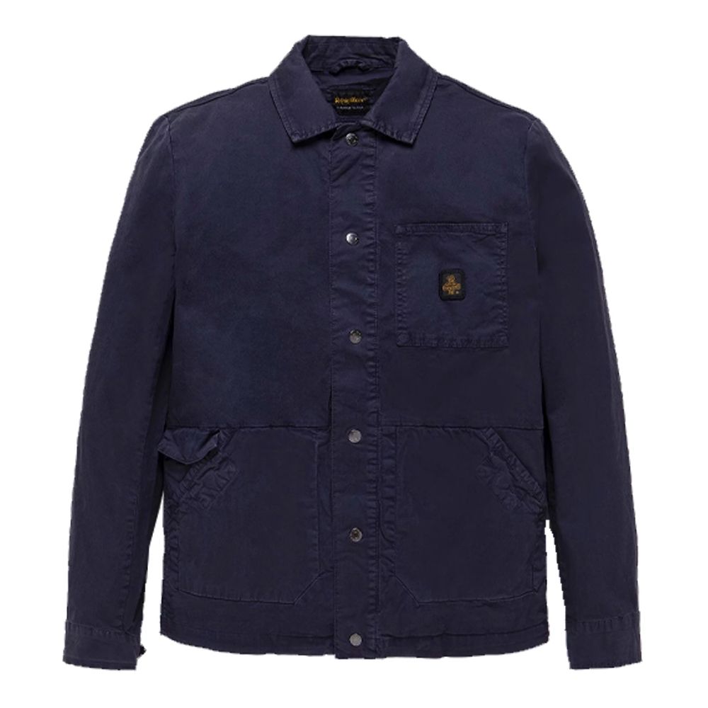 Blaue Baumwolljacke