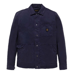 Blaue Baumwolljacke