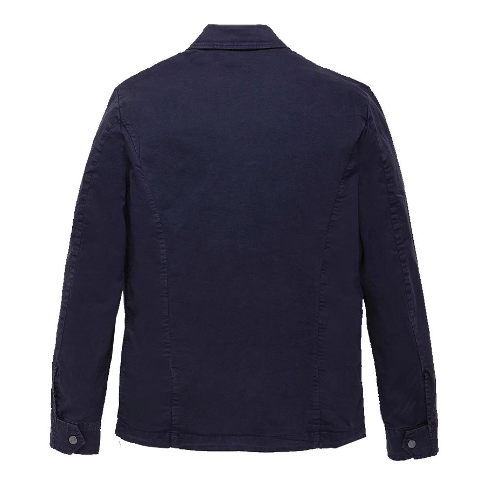 Blaue Baumwolljacke