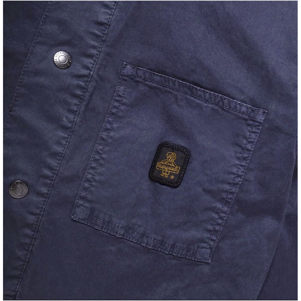 Blaue Baumwolljacke