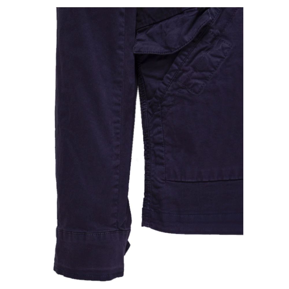 Blaue Baumwolljacke