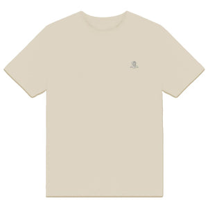 Beiges Baumwoll-T-Shirt