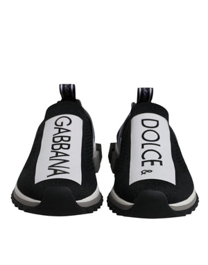 Schwarz-Weiß-Slipper Sorrento Sneakers Schuhe