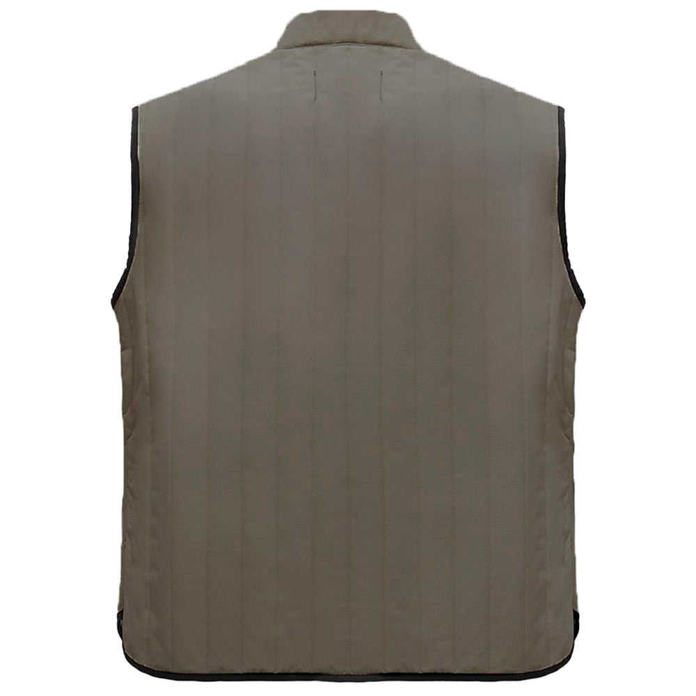 Graue Polyester-Herrenweste