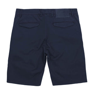 Blaue Leinenshorts