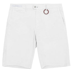 Weiße Leinenshorts