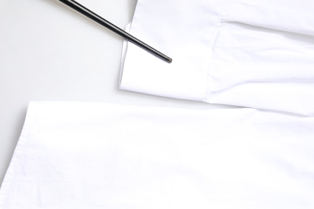 Dolce & Gabbana White GOLD Cotton Long Sleeves Men Dress Shirt