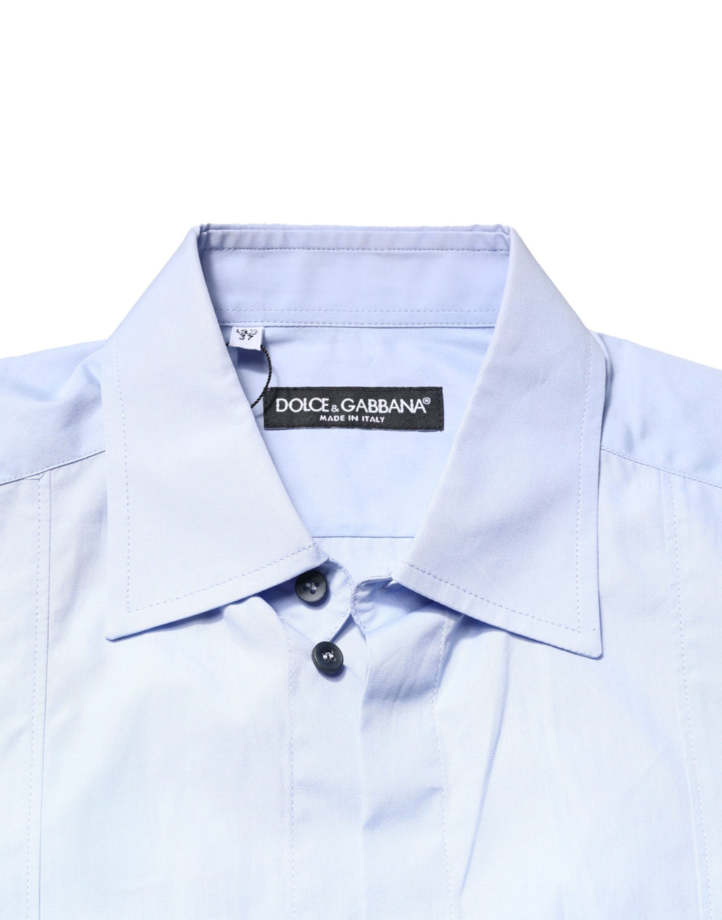 Dolce & Gabbana Light Blue Cotton Long Sleeves Dress Shirt