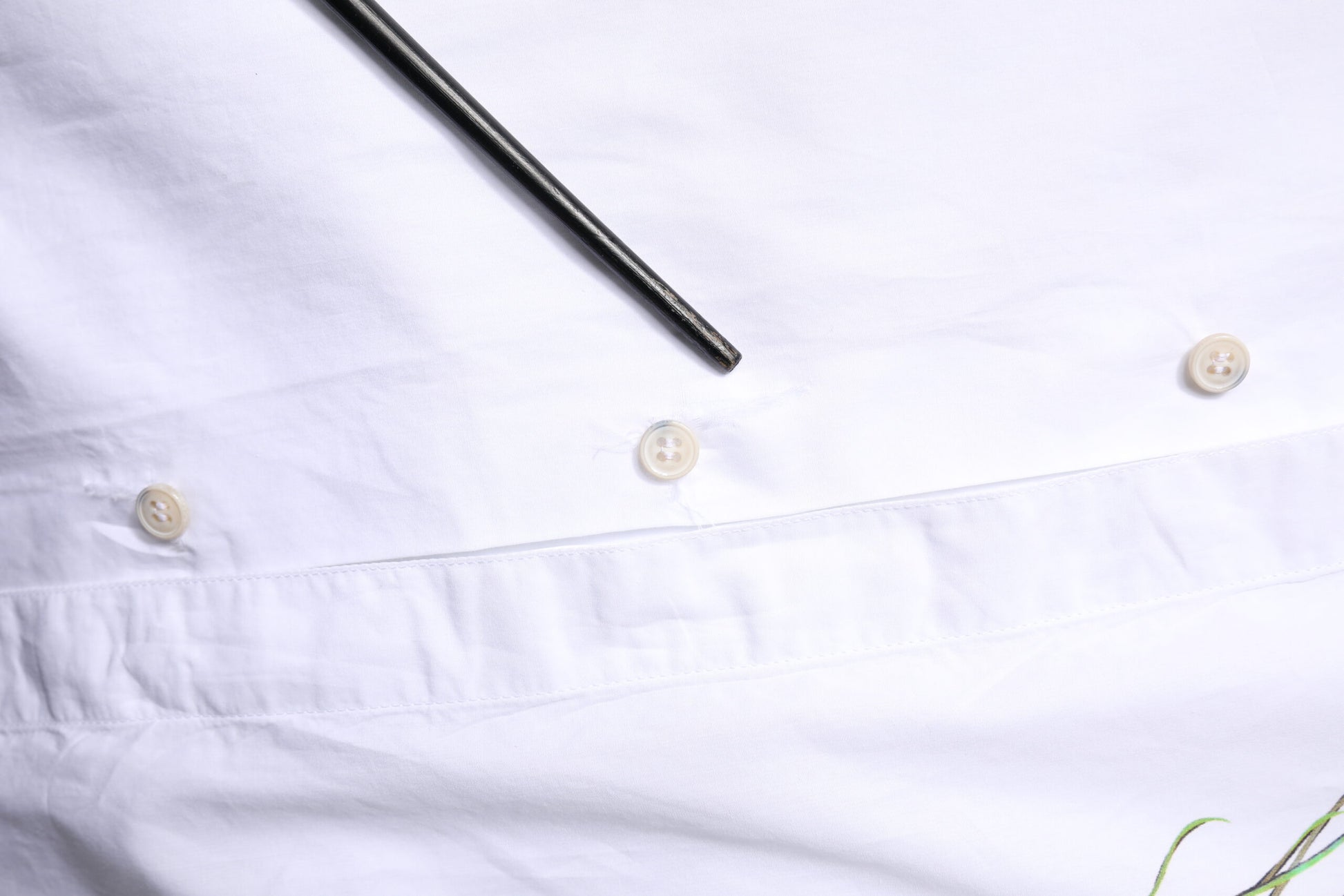 Dolce & Gabbana White Cotton Peacock Feather GOLD Formal Shirt