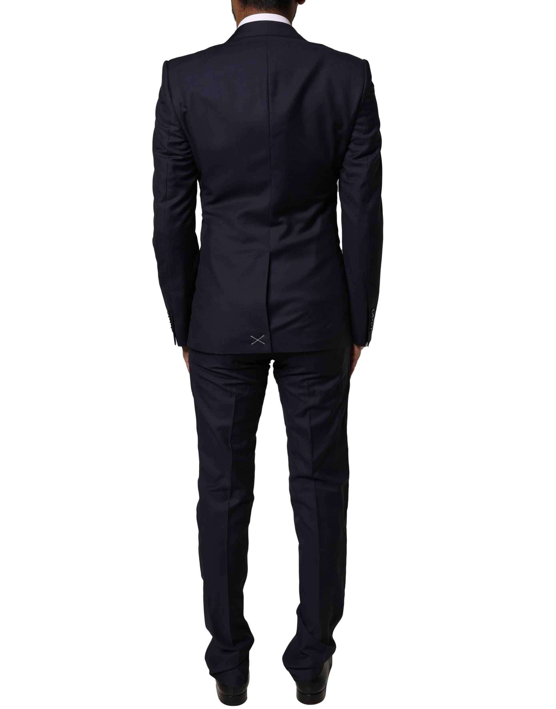 Blue MARTINI Wool 3 Piece Formal Men Suit