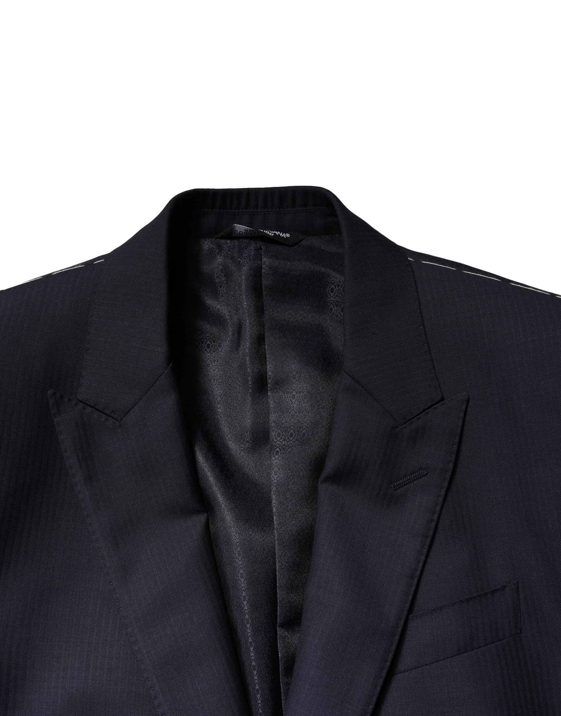 Blue MARTINI Wool 3 Piece Formal Men Suit