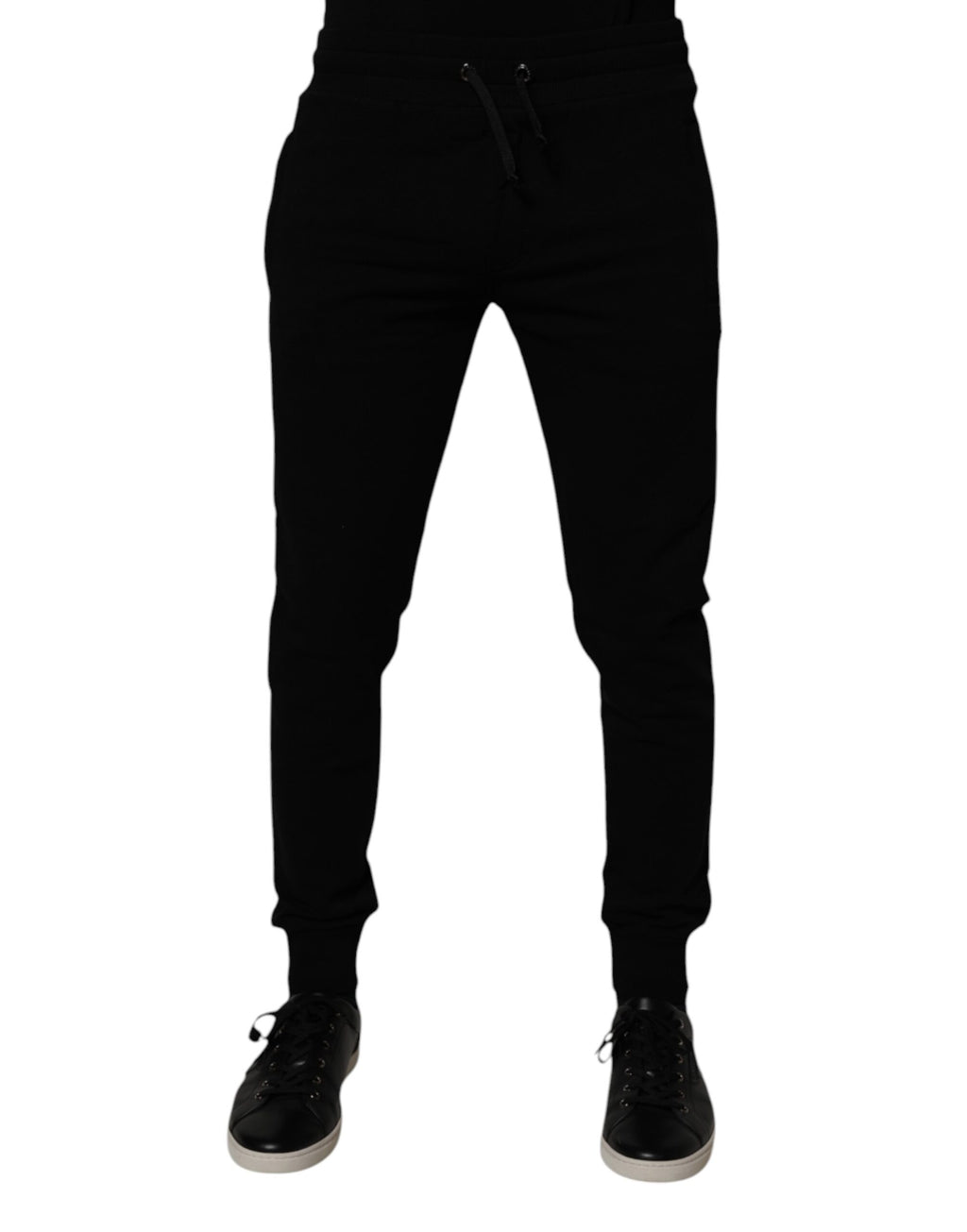 Schwarze Jogginghose aus Baumwolle