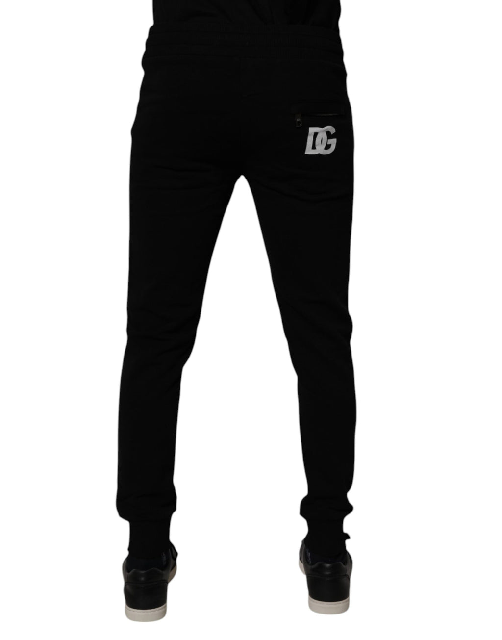 Schwarze Jogginghose aus Baumwolle