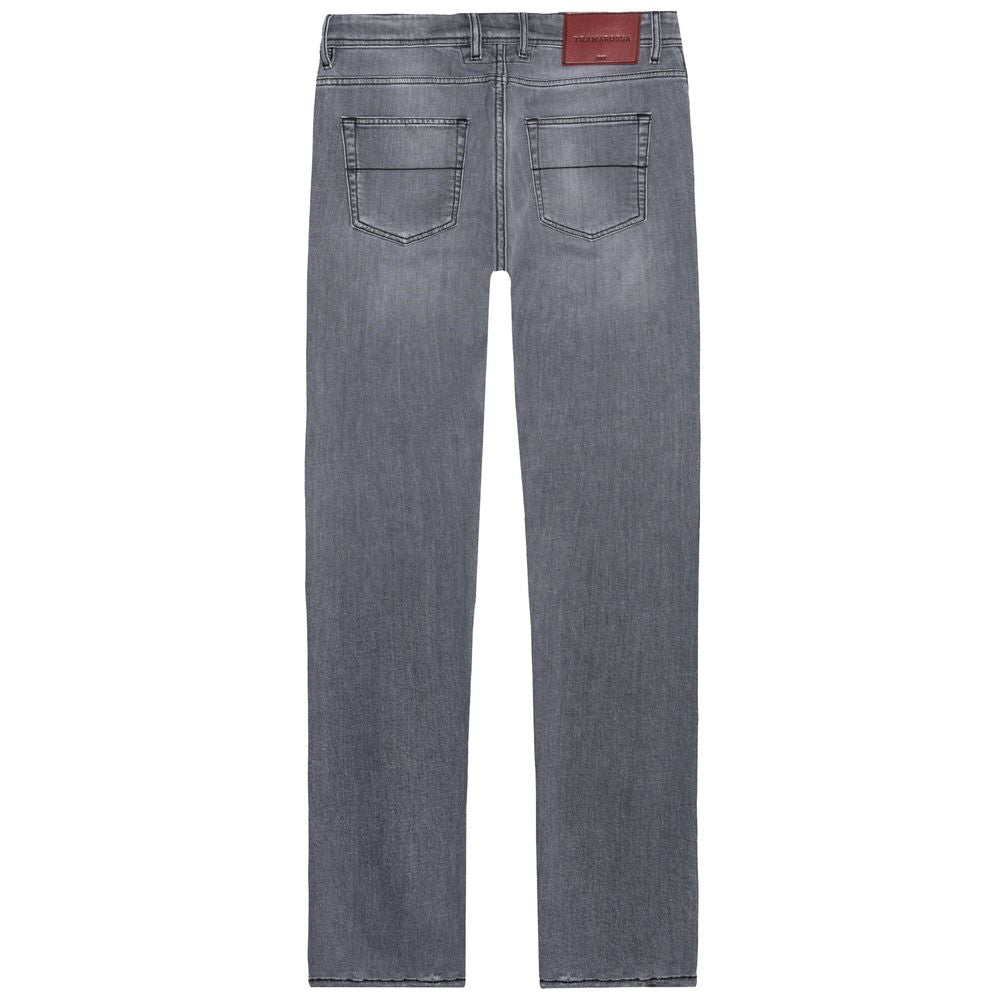 Tramarossa Gray Cotton Men Jeans