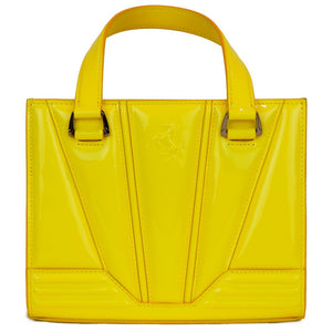 Ferrari Yellow Leather Handbag