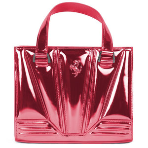 Fuchsia Lederhandtasche