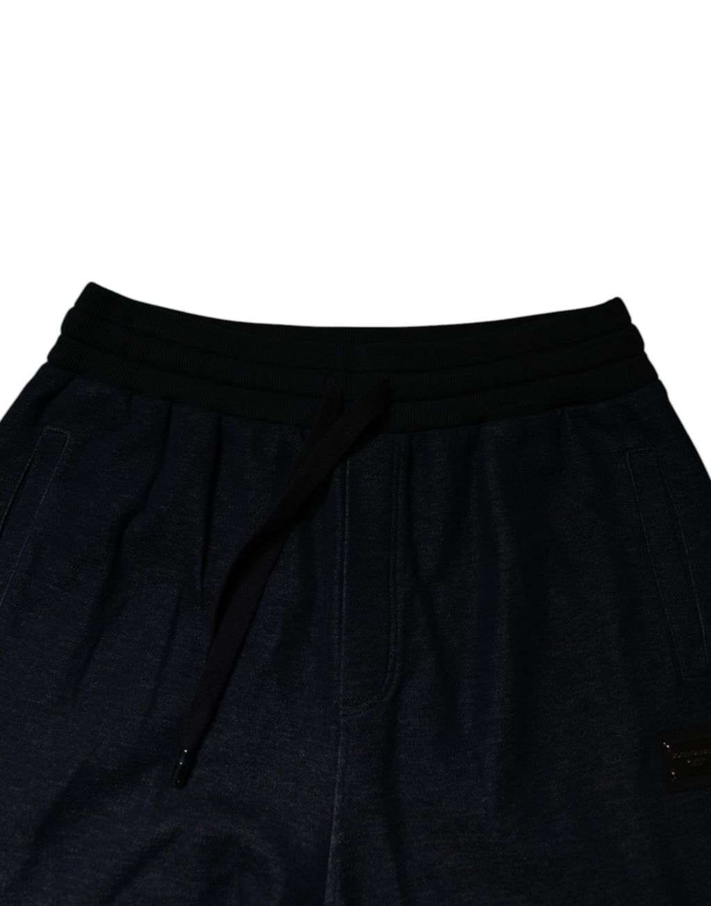 Schwarze Jacquard Jogger Herren Jogginghose
