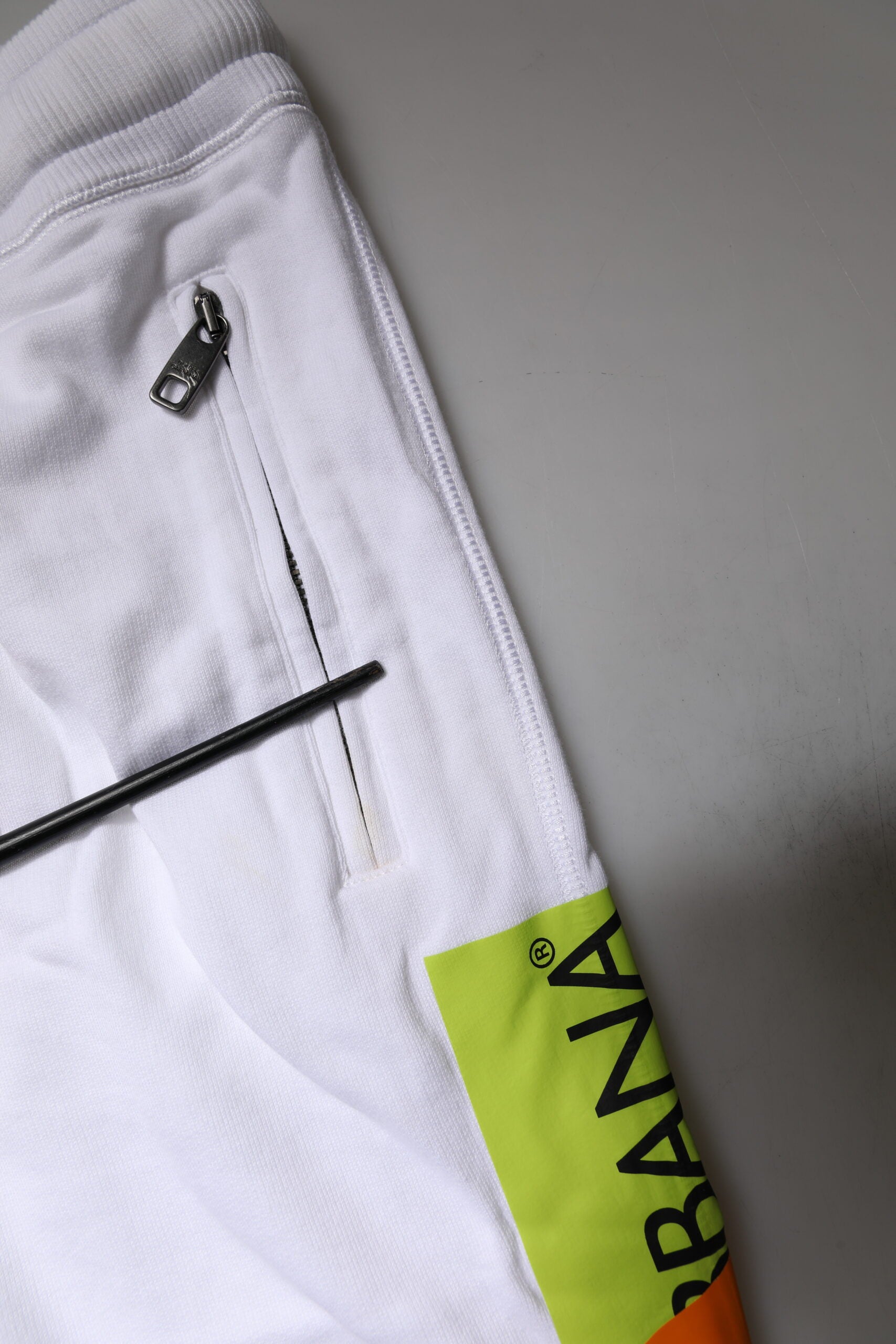 Weiße Jogginghose aus Baumwolle mit Logoband