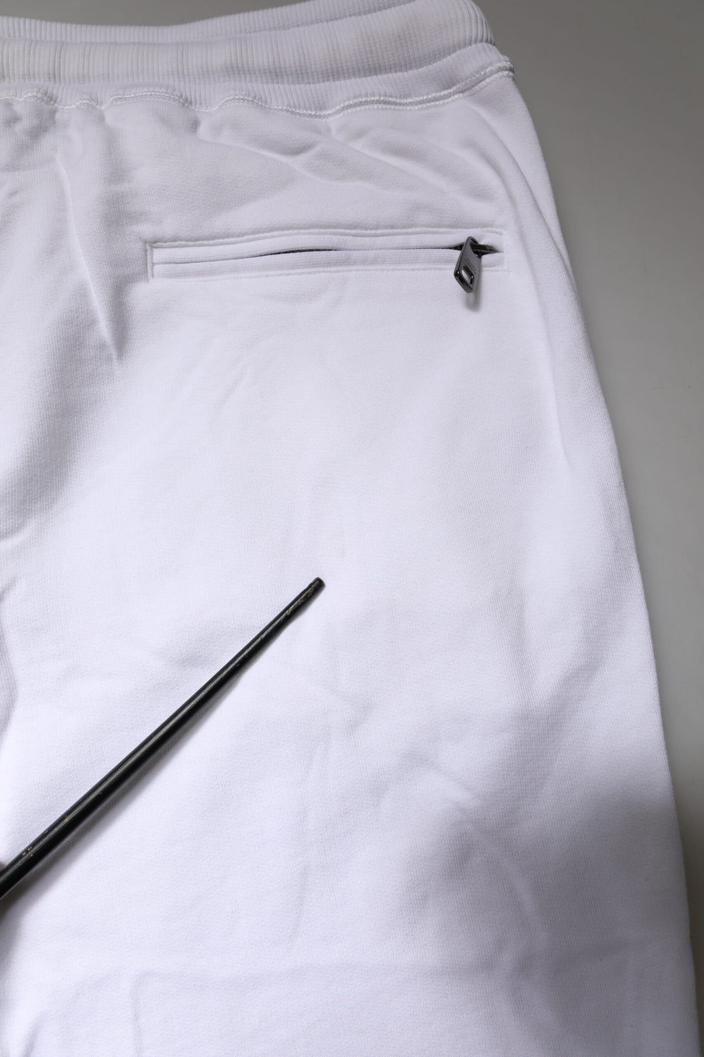 Weiße Jogginghose aus Baumwolle mit Logoband
