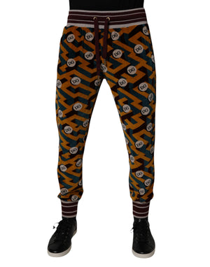 Mehrfarbige Jogginghose mit Logo-Monogramm
