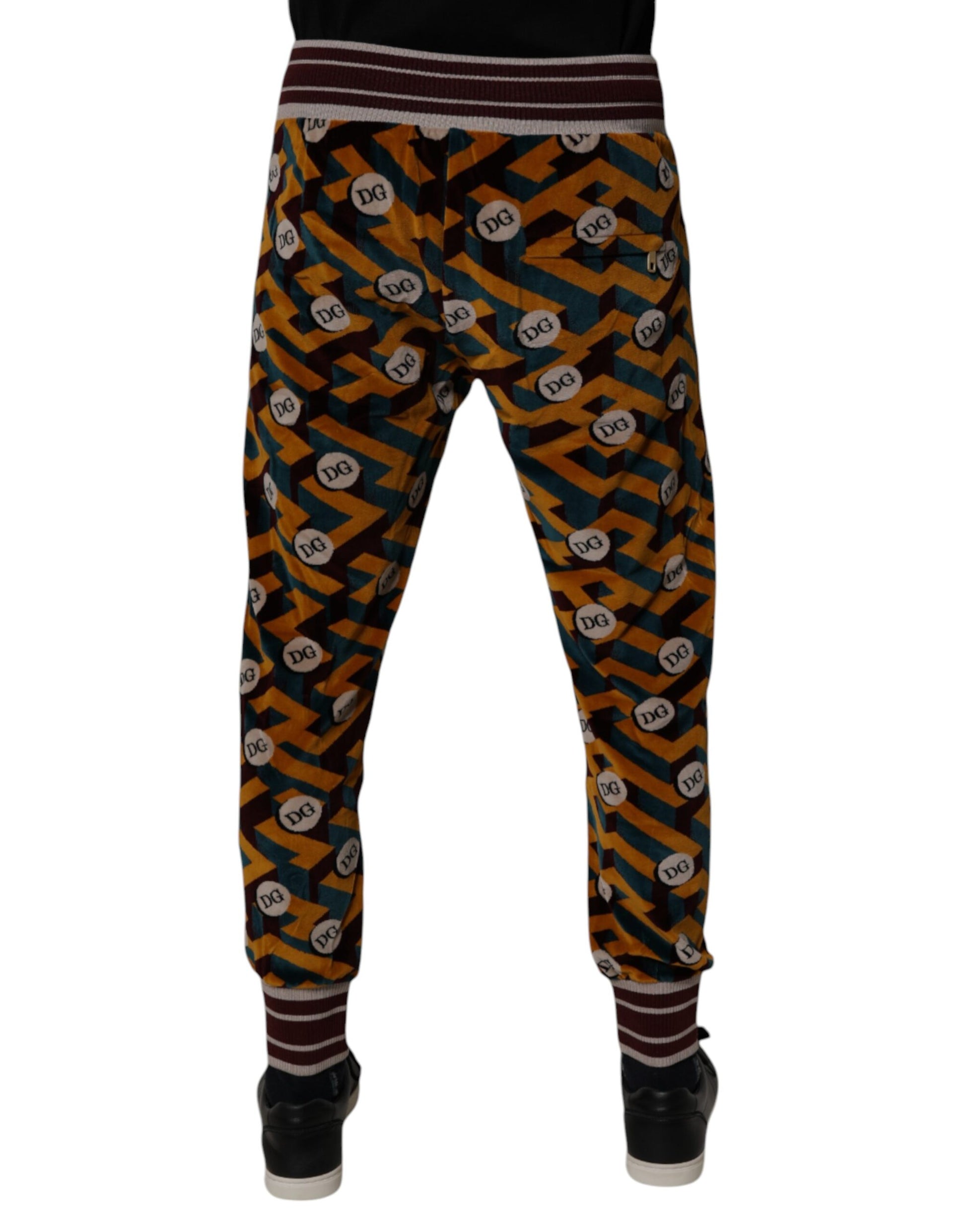 Mehrfarbige Jogginghose mit Logo-Monogramm