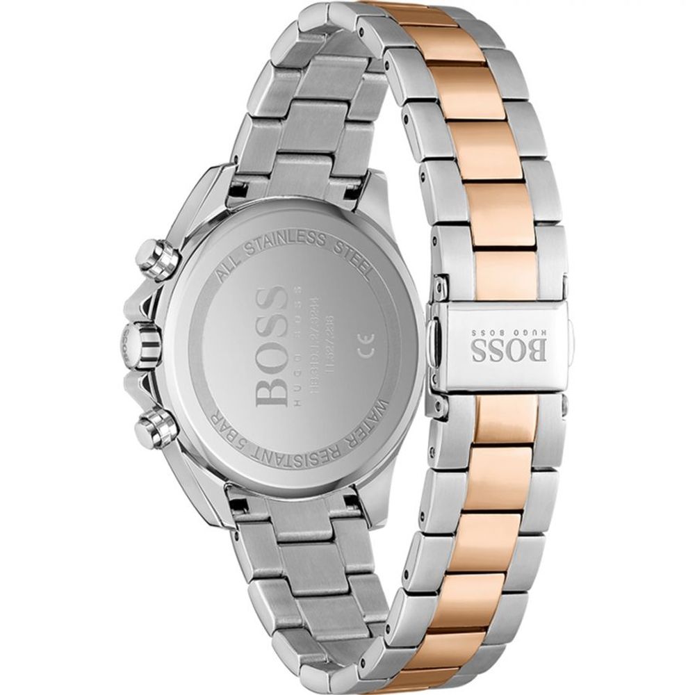 Bicolor-Uhr aus Edelstahl