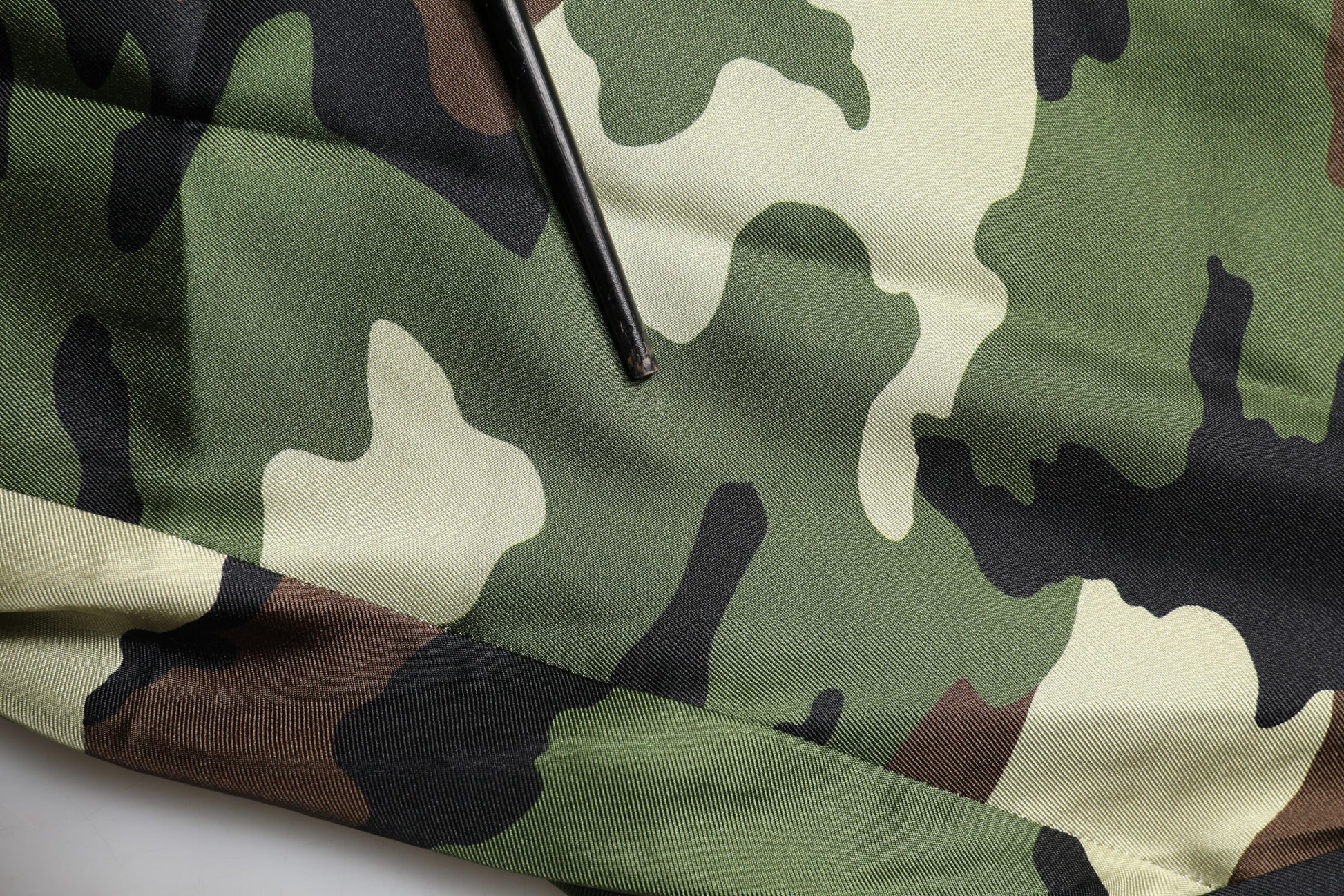 Dolce & Gabbana Multicolor Camouflage Silk Mid Waist Bermuda Shorts