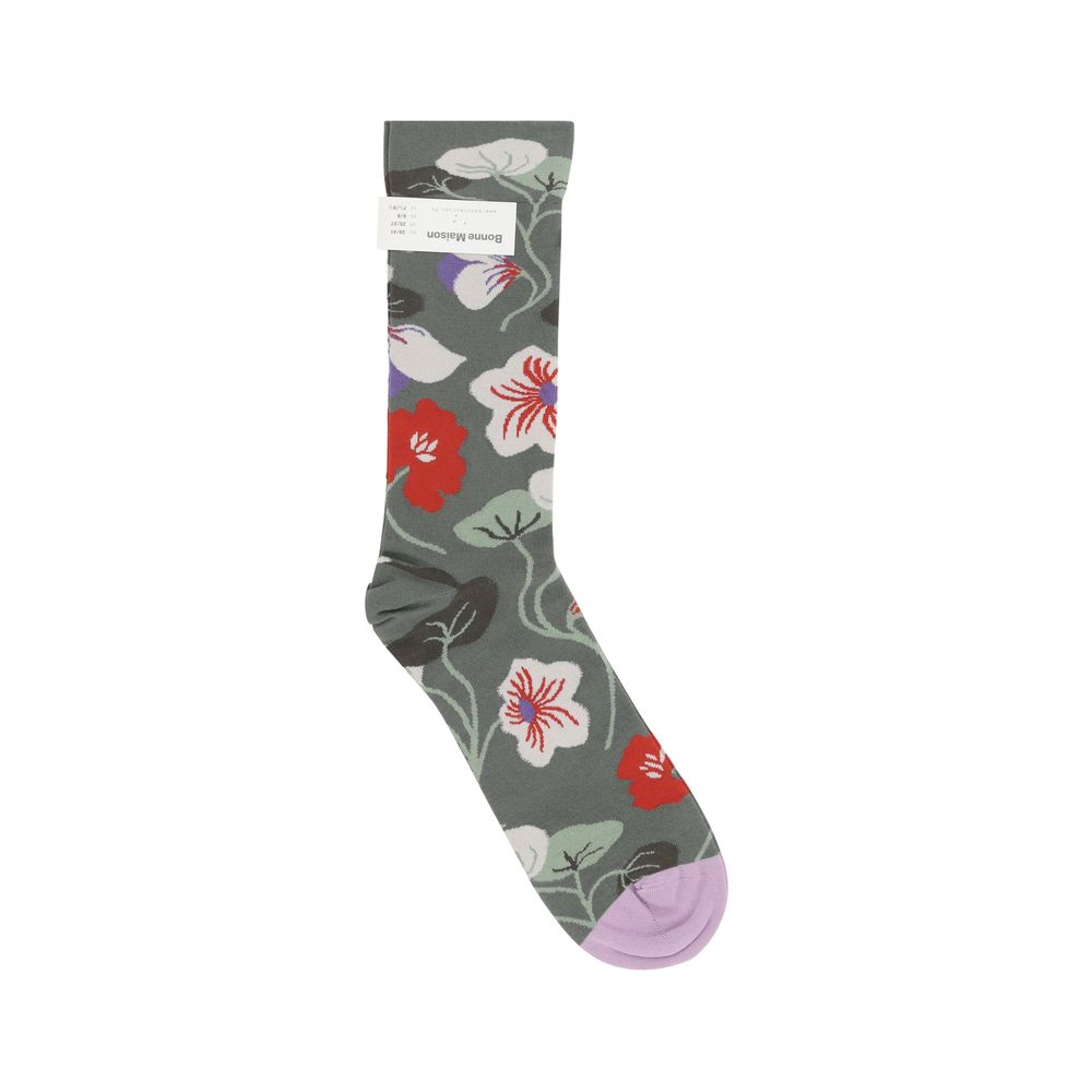 Blumenmuster Socken