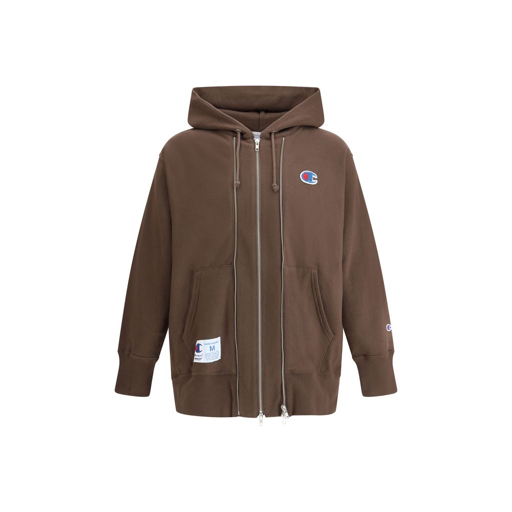 Kapuzenpullover mit Doppelreißverschluss