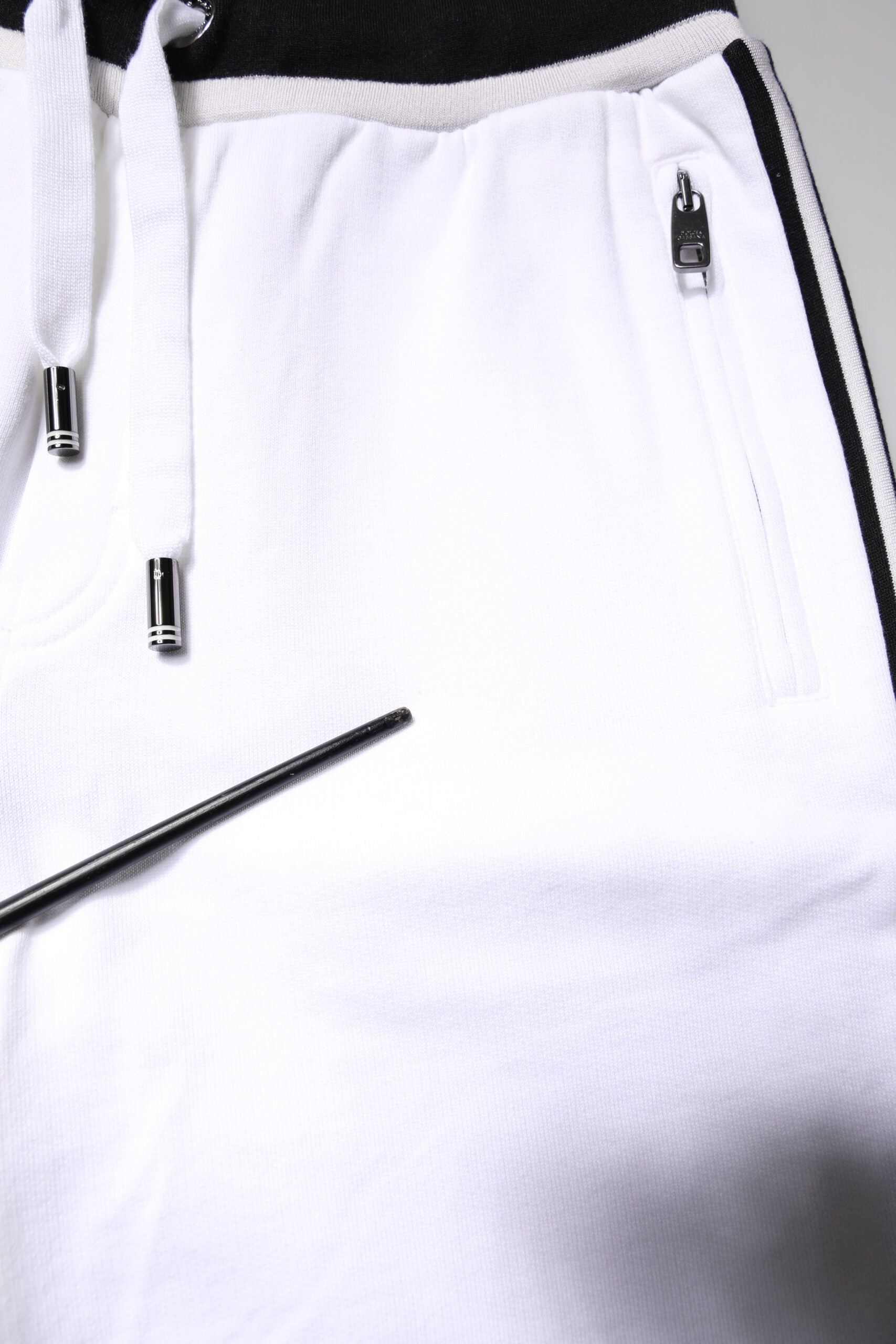 Dolce & Gabbana White King Cotton Bermuda Sweatshorts Shorts