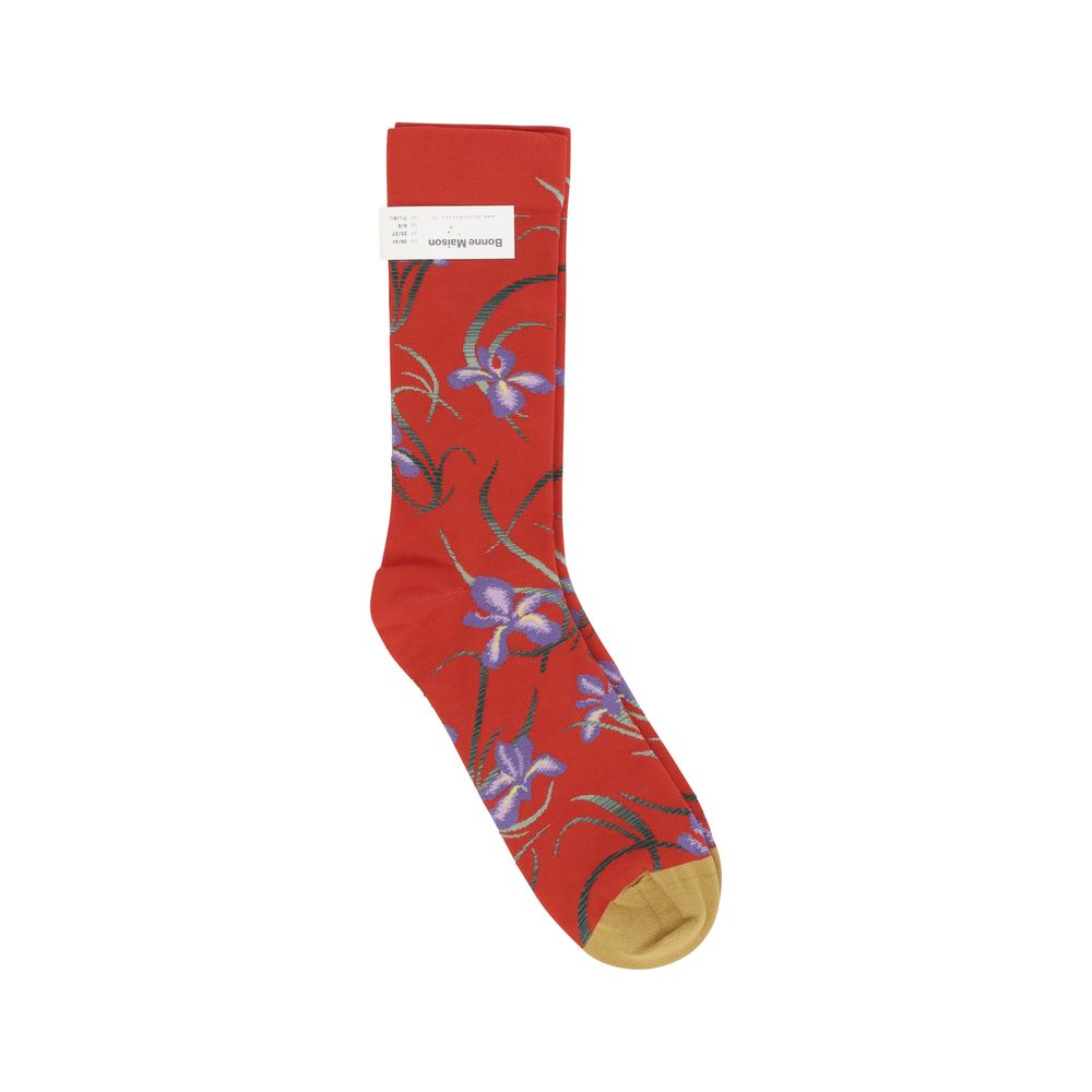 Blumenmuster Socken