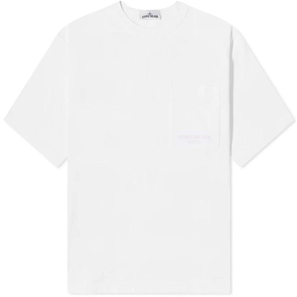 Weißes Baumwoll-T-Shirt